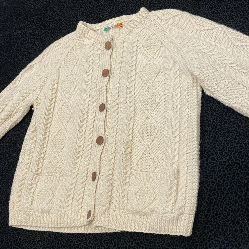 Fisherman‎ Coastal Preppy Sweater Cable Knit Heritage Layering Classic Wool READ - Picture 2 of 9